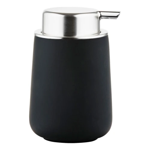 Porcelanowy dozownik do mydła Nova 250 ml, czarny - Zone Denmark