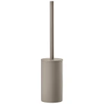 Szczotka do WC Solo z porcelany i stali, Taupe - Zone Denmark