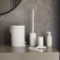 Szczotka do WC Solo z porcelany i stali, biała - Zone Denmark