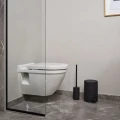 Szczotka do WC Solo z porcelany i stali, czarna - Zone Denmark