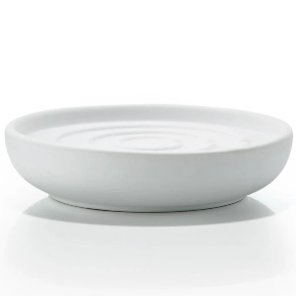 Porcelanowa mydelniczka okrągła Nova, biała - Zone Denmark