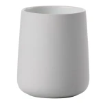 Kubek na szczoteczki do zębów porcelanowy Nova, Soft grey szary - Zone Denmark