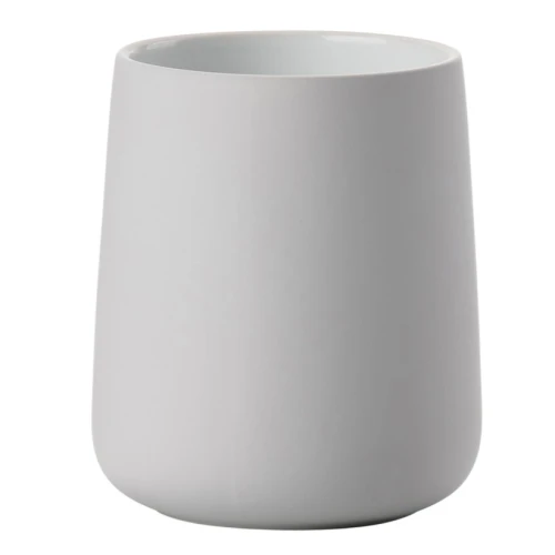 Kubek na szczoteczki do zębów porcelanowy Nova, Soft grey szary - Zone Denmark