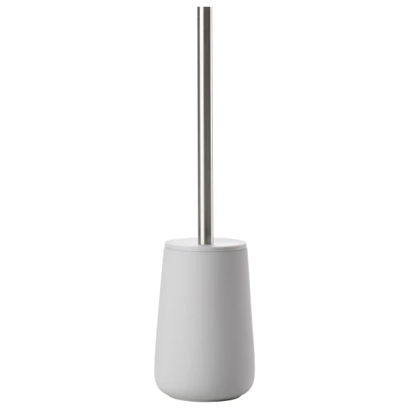 Szczotka do WC Nova z porcelany i stali 18/8, Soft Grey szara - Zone Denmark