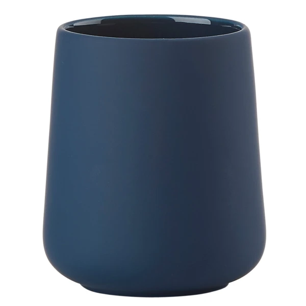 Kubek na szczoteczki do zębów kamionkowy Nova One, Royal blue niebieski - Zone Denmark