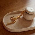 Taca łazienkowa kamienna z trawertynu Foam - Andersen Furniture