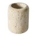 Kubek łazienkowy z kamienia trawertynu Foam - Andersen Furniture