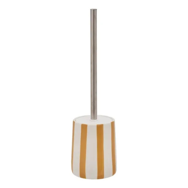 Szczotka do WC ceramiczna Strio, żółta - 5five