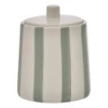 Pojemnik na waciki i patyczki Strio ceramiczny, zielony - 5five