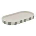 Ceramiczna taca łazienkowa Strio, zielona - 5five