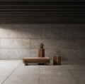 Rzeźbiarski drewniany stolik pomocniczy Brutalist - Vical
