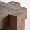 Drewniany postument dekoracyjny Brutalist - Vical