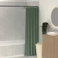 Zasłona do prysznica Colorama 180x200 cm, zielona Ficus - 5five