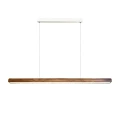 Drewniana lampa wisząca nad stół Akeno, LED 115 cm - DFTP by Nordlux