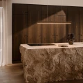 Drewniana lampa wisząca nad stół Akeno, LED 115 cm - DFTP by Nordlux