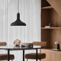 Czarna lampa wisząca nad stół Fuji - DFTP by Nordlux