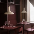 Beżowa lampa wisząca nad stół Fuji - DFTP by Nordlux