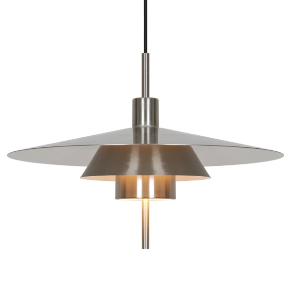 Metalowa lampa wisząca nad stół Latika, szczotkowany chrom - DFTP by Nordlux