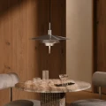 Metalowa lampa wisząca nad stół Latika, szczotkowany chrom - DFTP by Nordlux