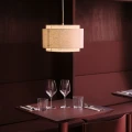 Lampa wisząca Takai 30 cm z tekstylnym kloszem - DFTP by Nordlux