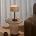 Lampa stołowa z materiałowym kloszem Takai - DFTP by Nordlux