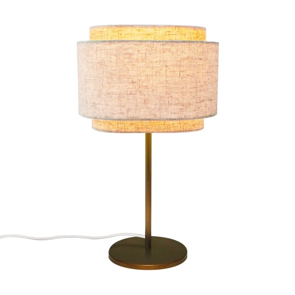 Lampa stołowa z materiałowym kloszem Takai - DFTP by Nordlux
