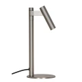Minimalistyczna lampa stołowa Makoto, satin chrome - DFTP by Nordlux