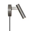Minimalistyczny kinkiet Makoto z regulowanym reflektorem, satin chrome - DFTP by Nordlux