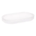 Szklana taca łazienkowa Solis 18,5x10 cm, mleczna - 5five