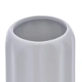 Ceramiczny kubek na szczoteczki z reliefowym wzorem Colorama, biały - 5five