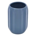 Ceramiczny kubek na szczoteczki z reliefowym wzorem Colorama, niebieski - 5five