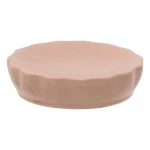 Ceramiczna mydelniczka z reliefowym wzorem Colorama, różowa - 5five
