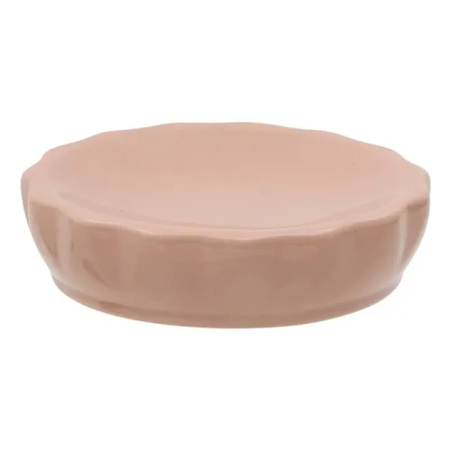 Ceramiczna mydelniczka z reliefowym wzorem Colorama, różowy - 5five