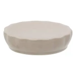 Ceramiczna mydelniczka z reliefowym wzorem Colorama, beżowa - 5five