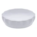 Ceramiczna mydelniczka z reliefowym wzorem Colorama, biała - 5five