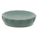 Ceramiczna mydelniczka z reliefowym wzorem Colorama, zielona - 5five