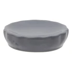 Ceramiczna mydelniczka z reliefowym wzorem Colorama, szara - 5five