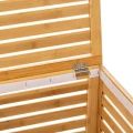 Drewniany kosz na pranie 65L z bambusa, naturalny - 5five