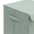 Składany kosz na pranie dwukomorowy Colorama 74L, seledynowy - 5five