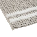Dywanik łazienkowy w linie ze strukturą kuleczek 80 × 50 cm, taupe - 5five