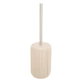Szczotka do WC ceramiczna z reliefowym wzorem Colorama, beżowa - 5five
