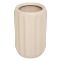 Szczotka do WC ceramiczna z reliefowym wzorem Colorama, beżowa - 5five