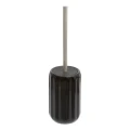 Szczotka do WC ceramiczna z reliefowym wzorem Colorama, czarna - 5five