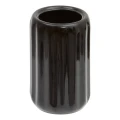 Szczotka do WC ceramiczna z reliefowym wzorem Colorama, czarna - 5five