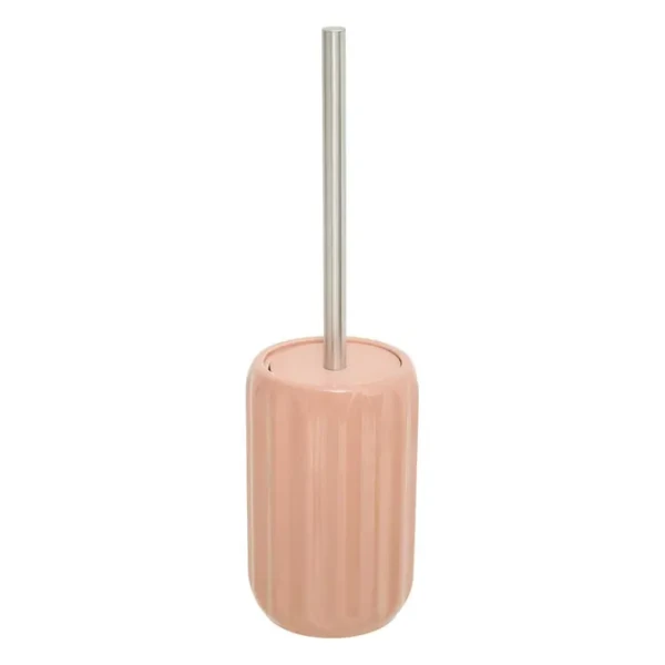 Szczotka do WC ceramiczna z reliefowym wzorem Colorama, różowa - 5five