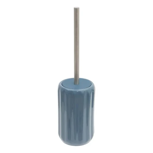 Szczotka do WC ceramiczna z reliefowym wzorem Colorama, niebieska - 5five