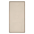 Obraz strukturalny z wypukłym wzorem na płótnie Roger 58x116 cm, beżowy - Atmosphera