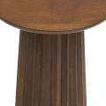 Stolik pomocniczy z drewna mango ze żłobioną nogą Shelty 38 cm, brązowy - Atmosphera