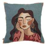 Poduszka dekoracyjna z motywem kobiety Homy 40x40 cm - Atmosphera