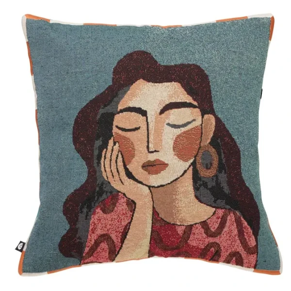 Poduszka dekoracyjna z motywem kobiety Homy 40x40 cm - Atmosphera